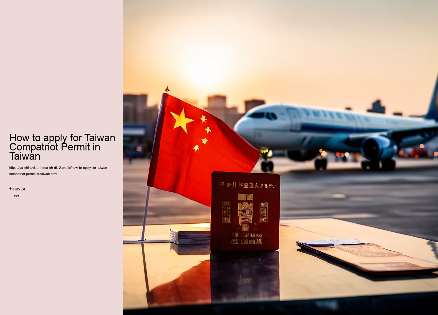 How to apply for Taiwan Compatriot Permit in Taiwan